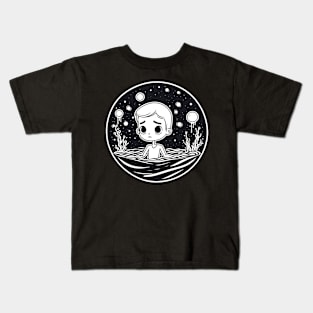 Creepy pasta kid in the Ramen Stars Kids T-Shirt